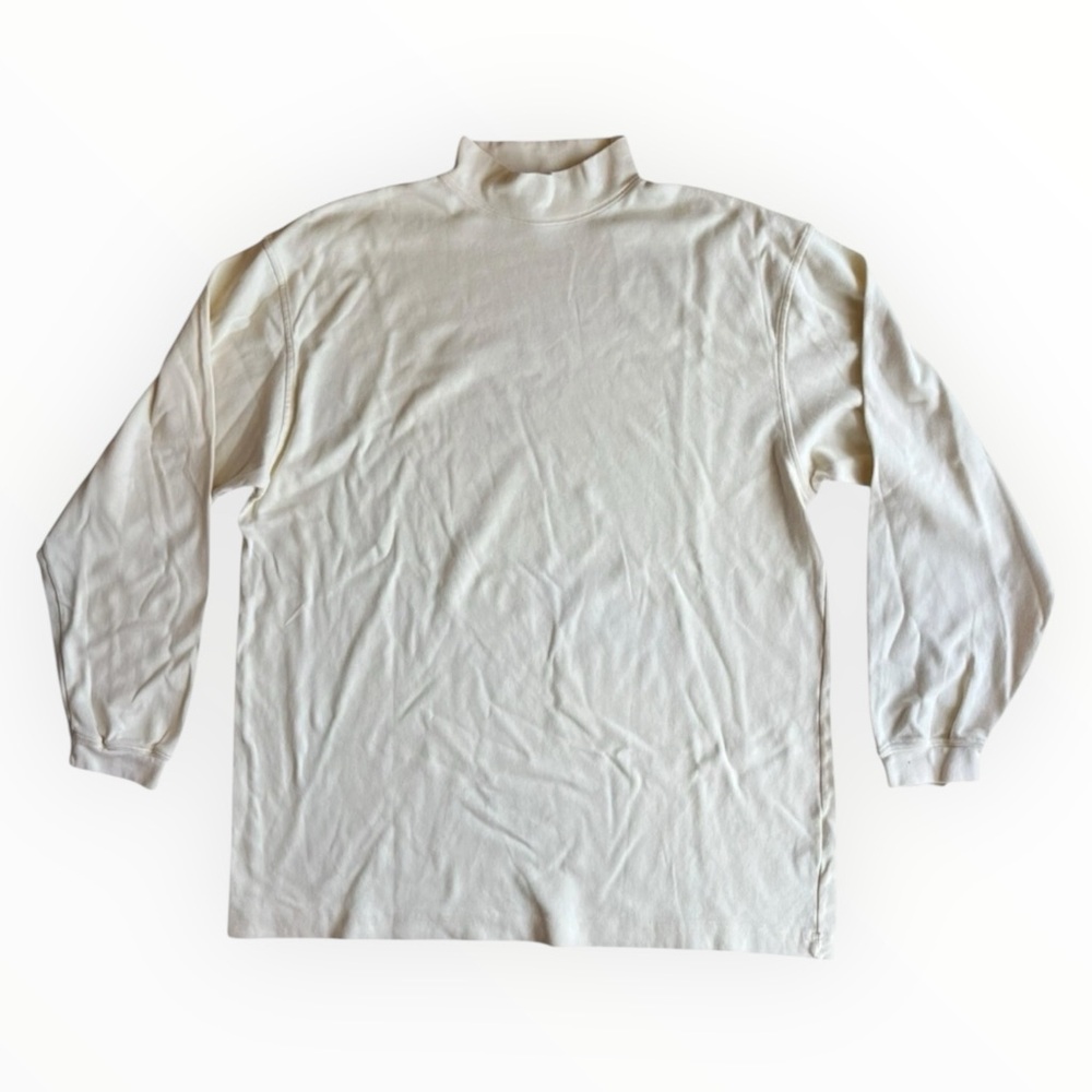 Pendleton Long Sleeve Turtleneck Shirt Men's Size XL White/Cream Base Layer